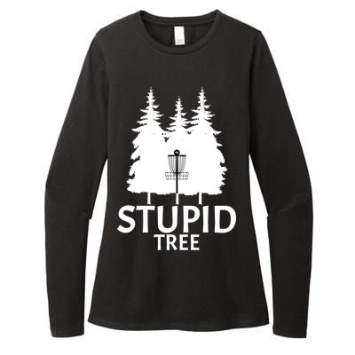 Stupid Tree Disc Golf Womens CVC Long Sleeve Shirt