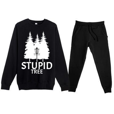 Stupid Tree Disc Golf Premium Crewneck Sweatsuit Set