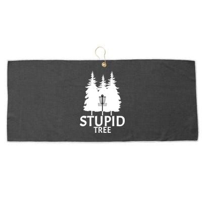 Stupid Tree Disc Golf Large Microfiber Waffle Golf Towel