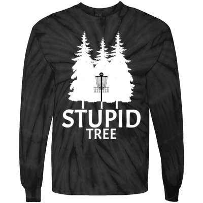 Stupid Tree Disc Golf Tie-Dye Long Sleeve Shirt