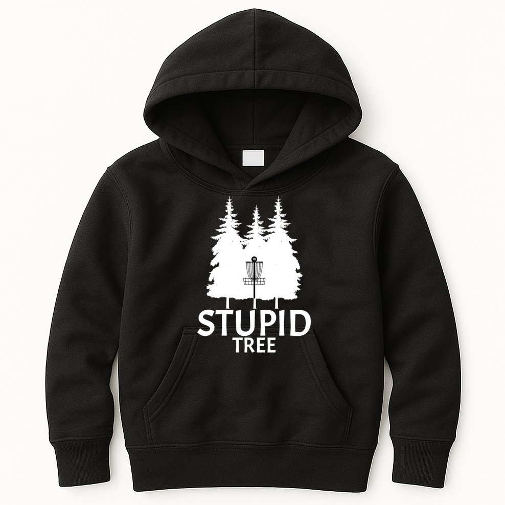 Stupid Tree Disc Golf Kids Hoodie