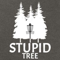 Stupid Tree Disc Golf Cotton Canvas Backpack