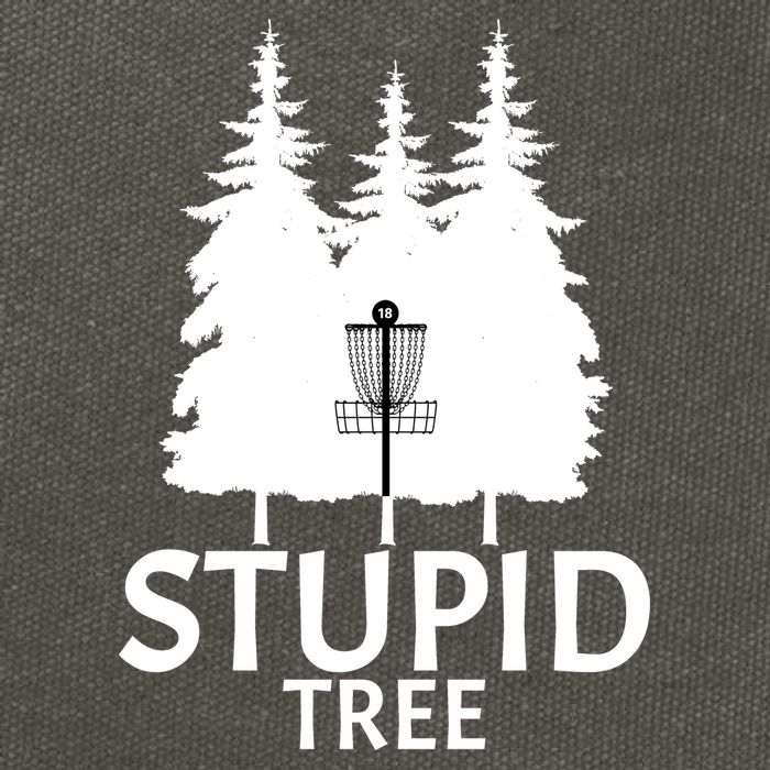 Stupid Tree Disc Golf Cotton Canvas Backpack