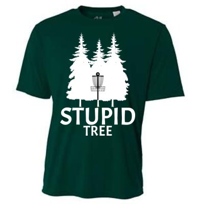 Stupid Tree Disc Golf Cooling Performance Crew T-Shirt