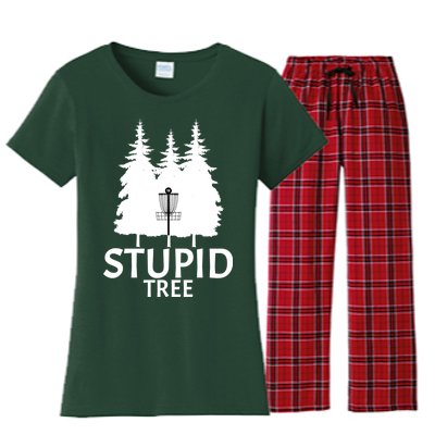 Stupid Tree Disc Golf Women's Flannel Pajama Set