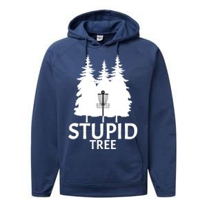 Stupid Tree Disc Golf Performance Fleece Hoodie