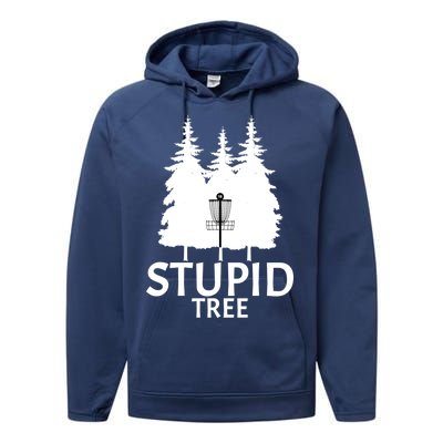 Stupid Tree Disc Golf Performance Fleece Hoodie