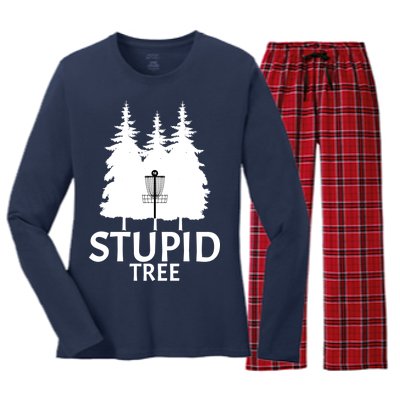 Stupid Tree Disc Golf Women's Long Sleeve Flannel Pajama Set 