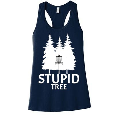 Stupid Tree Disc Golf Women's Racerback Tank