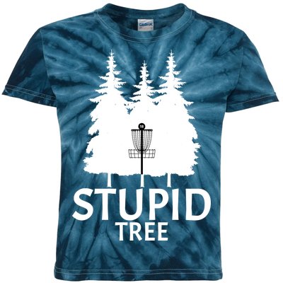 Stupid Tree Disc Golf Kids Tie-Dye T-Shirt