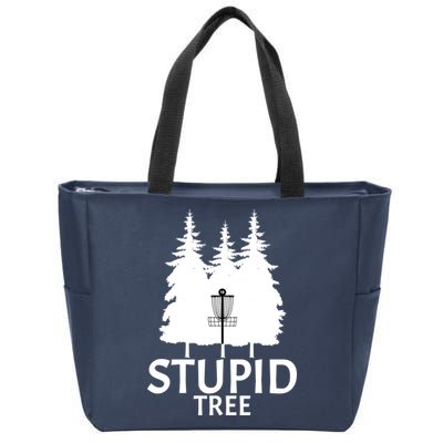 Stupid Tree Disc Golf Zip Tote Bag