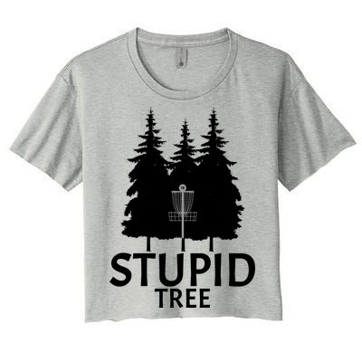 Stupid Tree Disc Golf Women's Crop Top Tee