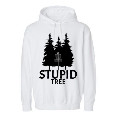 Stupid Tree Disc Golf Garment-Dyed Fleece Hoodie