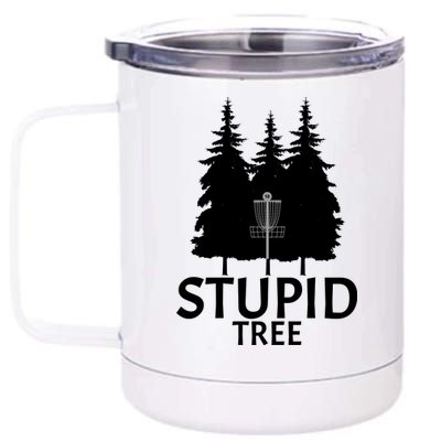 Stupid Tree Disc Golf 12 oz Stainless Steel Tumbler Cup