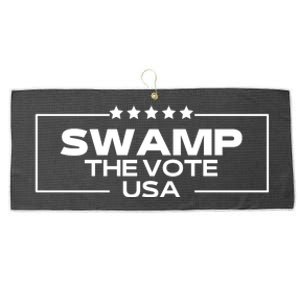 Swamp The Vote Usa Funny Trump Large Microfiber Waffle Golf Towel