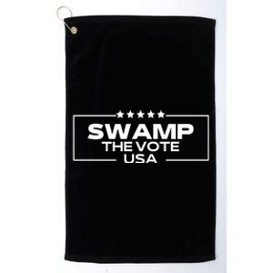 Swamp The Vote Usa Funny Trump Platinum Collection Golf Towel