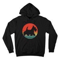 Scottish Terrier Vintage Silhouette Retro Scottie Dog Gift Hoodie