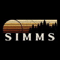 Simms Tx Vintage Evergreen Sunset Eighties Retro Button