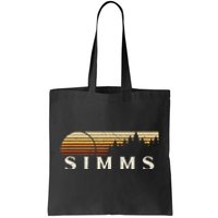 Simms Tx Vintage Evergreen Sunset Eighties Retro Tote Bag