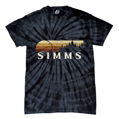 Simms Tx Vintage Evergreen Sunset Eighties Retro Tie-Dye T-Shirt