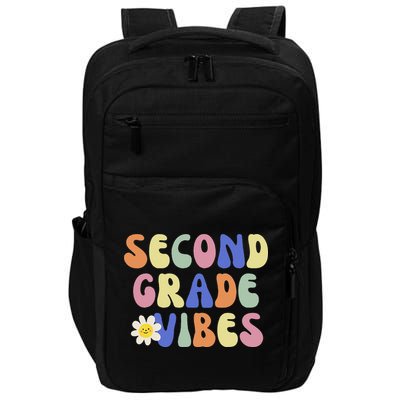Student Teacher Vintage Retro Second Grade Vibes Impact Tech Backpack