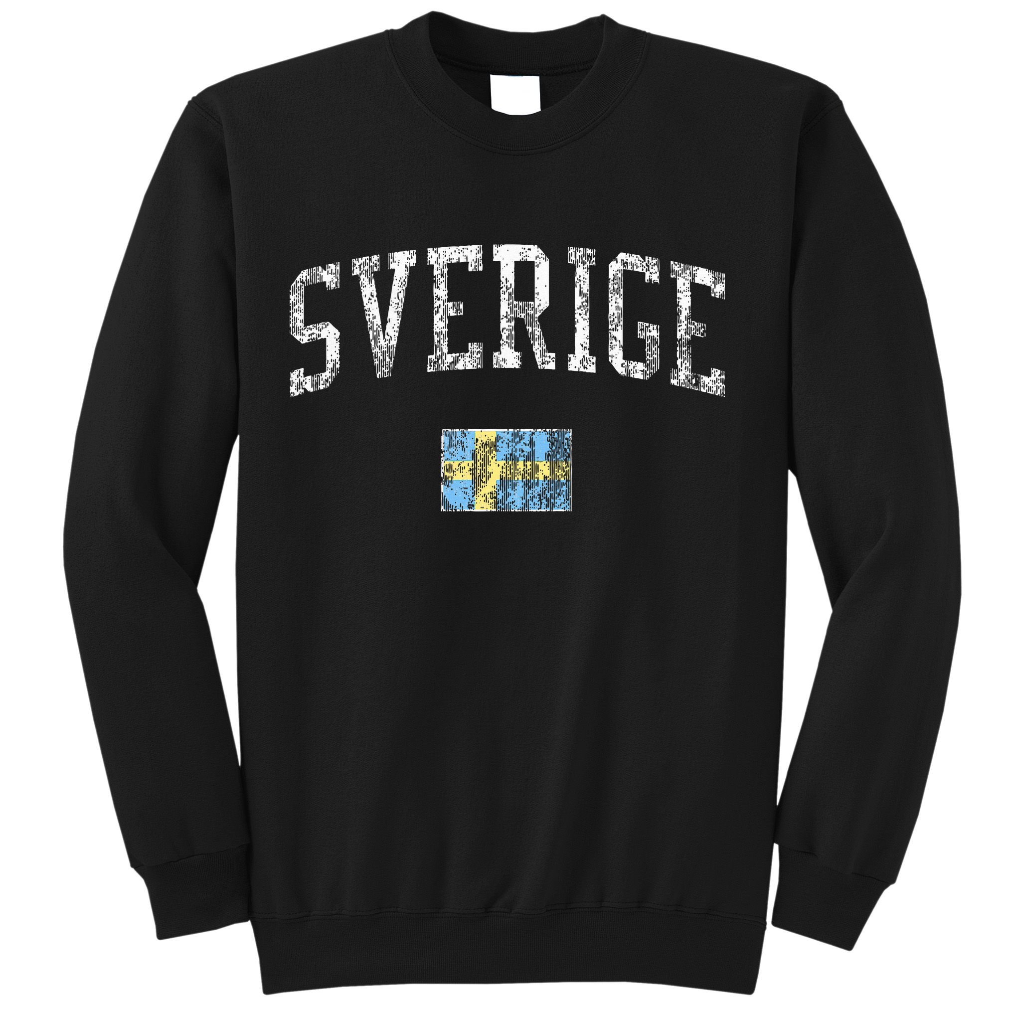 Sweden T Vintage Sports Design Swedish Flag Sweatshirt