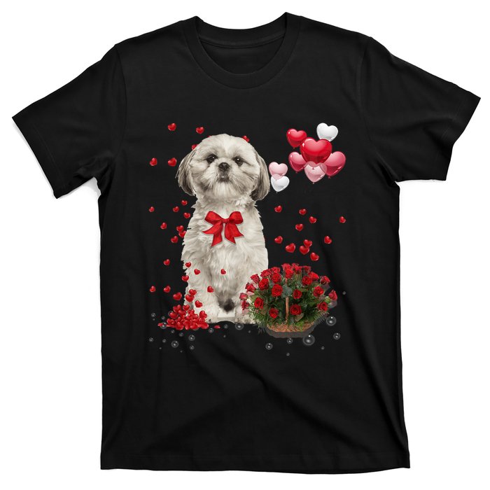 Shih Tzu Valentines Day Funny Dog Lover Happy Valentine T-Shirt