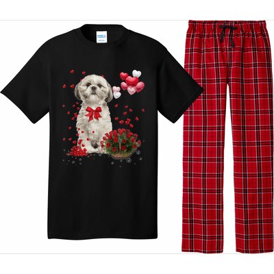 Shih Tzu Valentines Day Funny Dog Lover Happy Valentine Pajama Set