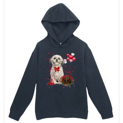 Shih Tzu Valentines Day Funny Dog Lover Happy Valentine Urban Pullover Hoodie