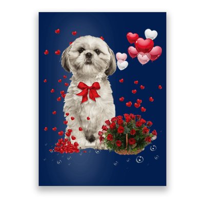 Shih Tzu Valentines Day Funny Dog Lover Happy Valentine Poster