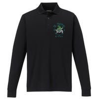 St. Thomas Vintage Tribal Turtle Performance Long Sleeve Polo