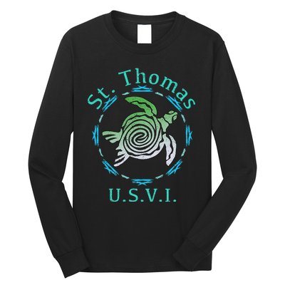 St. Thomas Vintage Tribal Turtle Long Sleeve Shirt