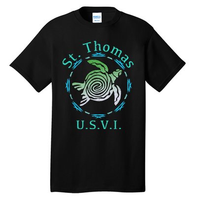 St. Thomas Vintage Tribal Turtle Tall T-Shirt