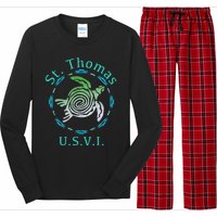 St. Thomas Vintage Tribal Turtle Long Sleeve Pajama Set