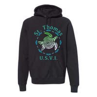 St. Thomas Vintage Tribal Turtle Premium Hoodie