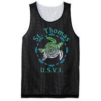 St. Thomas Vintage Tribal Turtle Mesh Reversible Basketball Jersey Tank