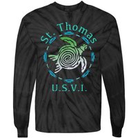 St. Thomas Vintage Tribal Turtle Tie-Dye Long Sleeve Shirt