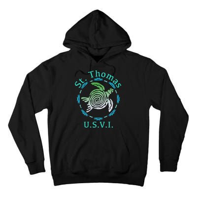 St. Thomas Vintage Tribal Turtle Tall Hoodie