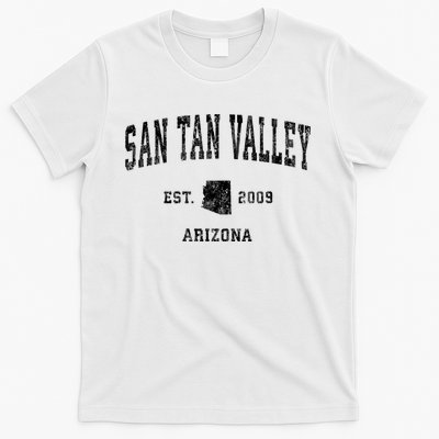 San Tan Valley Arizona Az Vintage Established Athletic Sports Design T-Shirt