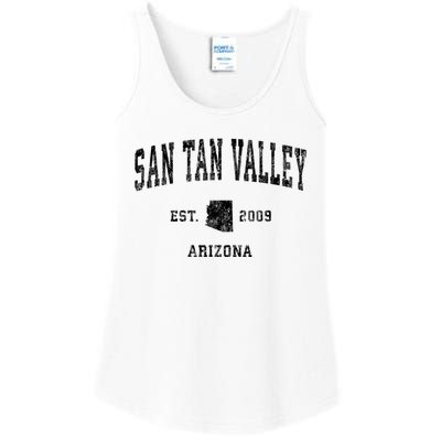 San Tan Valley Arizona Az Vintage Established Athletic Sports Design Ladies Essential Tank