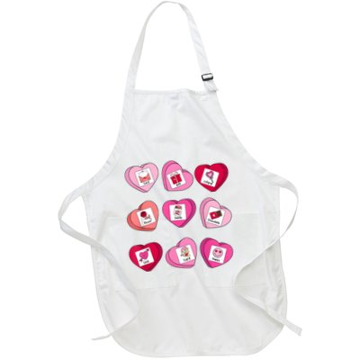 Sped Teacher Valentine Heart Candy Special Education Teacher Full-Length Apron With Pockets