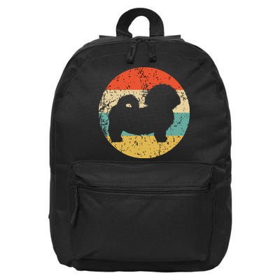 Shih Tzu Vintage Retro Shih Tzu Dog 16 in Basic Backpack