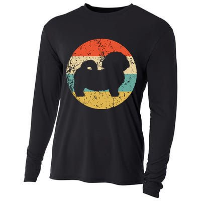 Shih Tzu Vintage Retro Shih Tzu Dog Cooling Performance Long Sleeve Crew