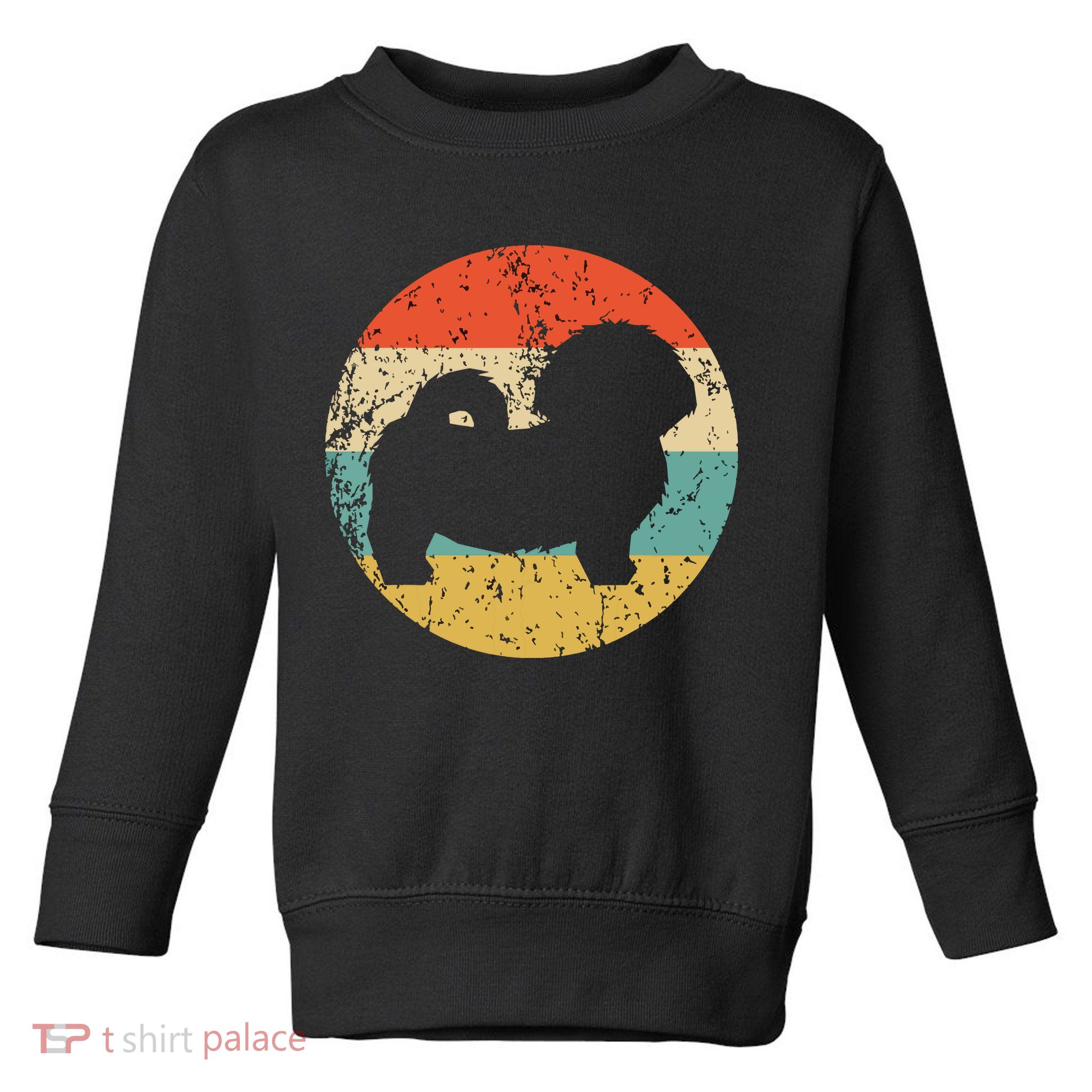 Shih Tzu Vintage Retro Shih Tzu Dog Toddler Sweatshirt