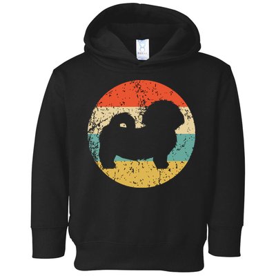 Shih Tzu Vintage Retro Shih Tzu Dog Toddler Hoodie
