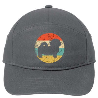 Shih Tzu Vintage Retro Shih Tzu Dog 7-Panel Snapback Hat