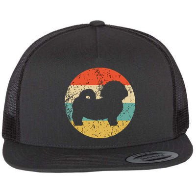 Shih Tzu Vintage Retro Shih Tzu Dog Flatbill Hat