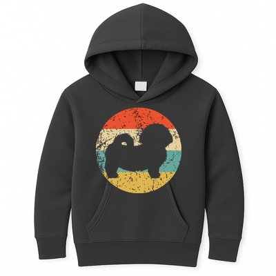 Shih Tzu Vintage Retro Shih Tzu Dog Kids Hoodie