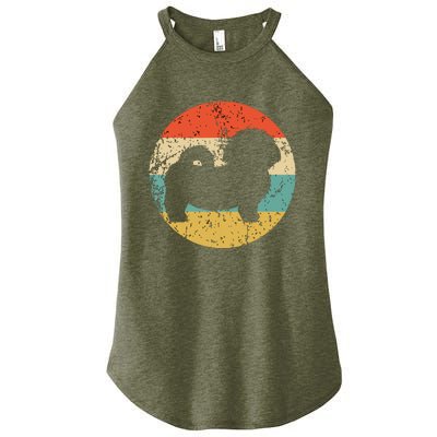 Shih Tzu Vintage Retro Shih Tzu Dog Women’s Perfect Tri Rocker Tank