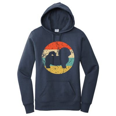 Shih Tzu Vintage Retro Shih Tzu Dog Women's Pullover Hoodie